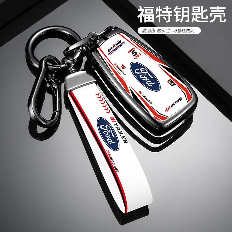 Car Sticker Car Sticker Ford Car Key Case Cover Shell Fob Key Bag For Ford Ranger C-Max S-Max Focus Galaxy Mondeo Transit Tourne