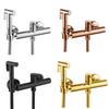 Туалет Биде Распылитель Набор Латунный Биде Смеситель Для Ванной Комнаты Горячая и Холодная Вода Распылитель Душ Биде Смеситель Высокого Давления Пистолет