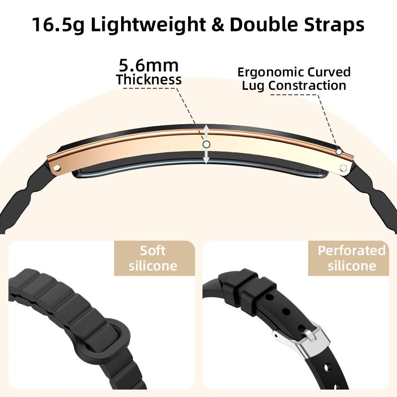 SACOSDING Умный браслет Фитнес-трекер 24-часовой трекер сна Круглосуточный непрерывный монитор сердечного ритма Подсчет шагов Спортивные умные часы-браслет