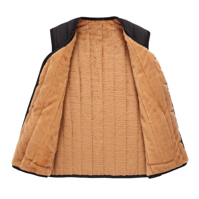 Теплый жилет осень и зима с флисом утолщенный мужской без рукавов высокое качество повседневная рубашка свободное пальто