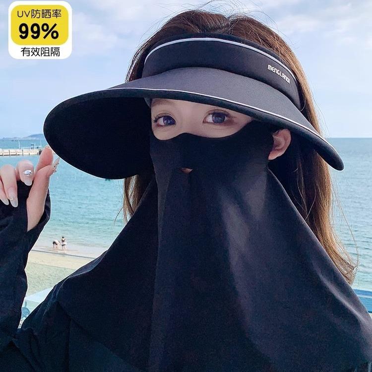 Широкополая шляпа от солнца с открытым верхом, женская летняя шляпа с защитой от УФ-лучей для улицы, маска от солнца, шляпа от солнца для велоспорта, спортивная шляпа от солнца