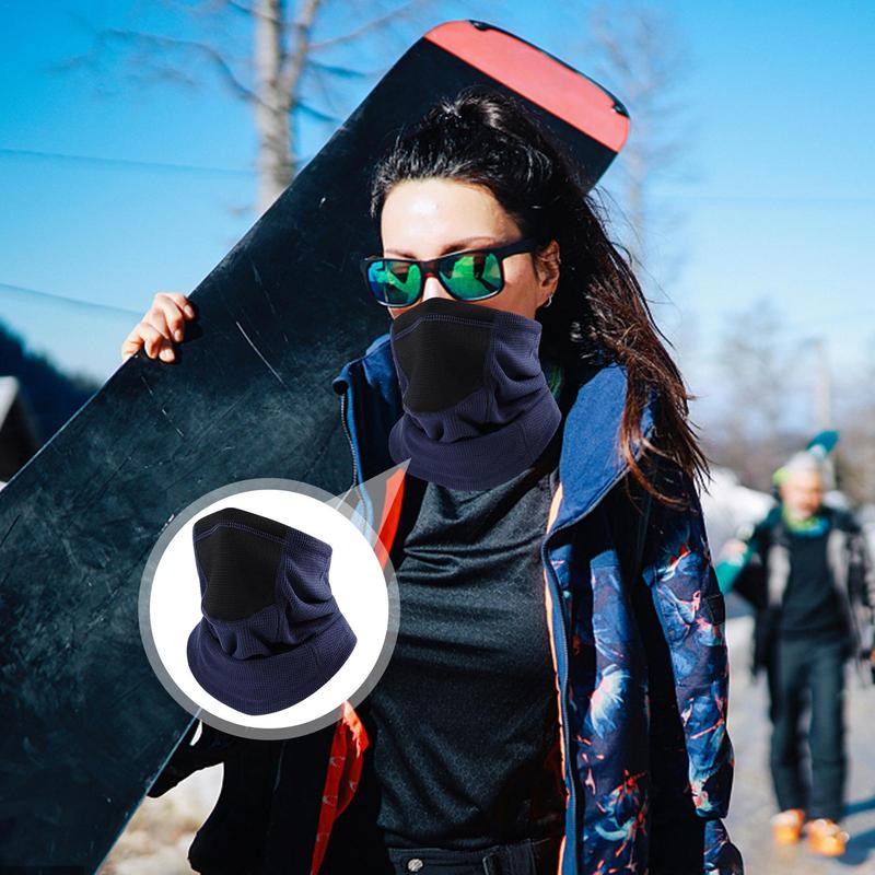 Neck Warmers For Women Neck Scarf Cold-Resistant Face Neck Covering Drawstring Windproof Neck Warmer Neck Gaiter Outdoor Sports