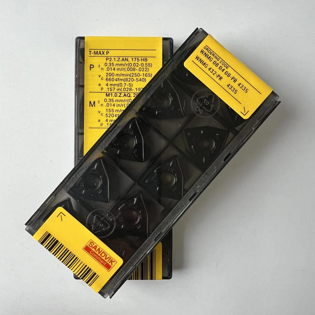 Original Sandvik / WNMG080408-PR 4335 /CNC Lathe Carbide Blade Tool 10 Pcs