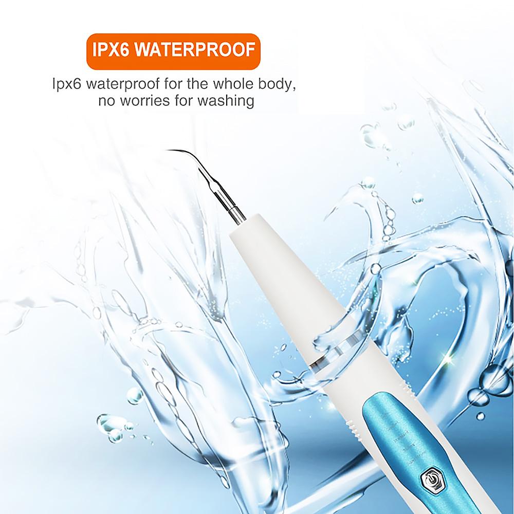 Портативный стоматологический скалер, ультразвуковой инструмент для удаления зубного камня, электрический звуковой инструмент для удаления пятен, зубного камня, налета, очиститель для путассы