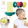Silicone Ice Cream Holder Stand Summer Popsicle Holder Leak-Proof Support Drip Guard for Children's Ice Pop On-The-Go Snack Tray