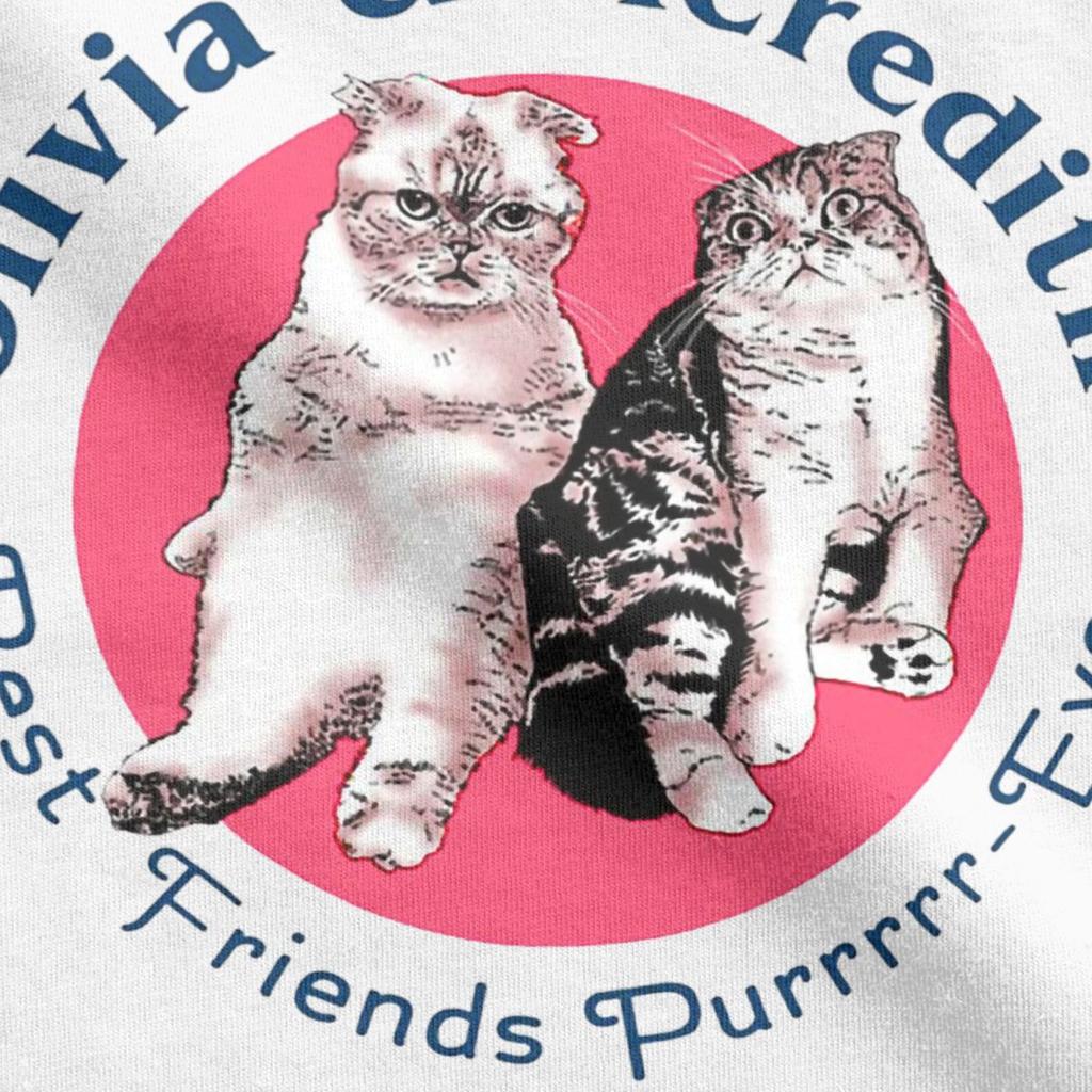 Olivia Meredith Cats Best Friends T Shirts Unisex Women S Cotton Humor T Shirt O Neck Tees Short Sleeve Clothing Graphic Unisex