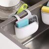Home Storage Drain Basket Kitchen Sink Holder Adjustable Soap Sponge Shlf Hanging Drain Basket Bag Kitchen Accessories