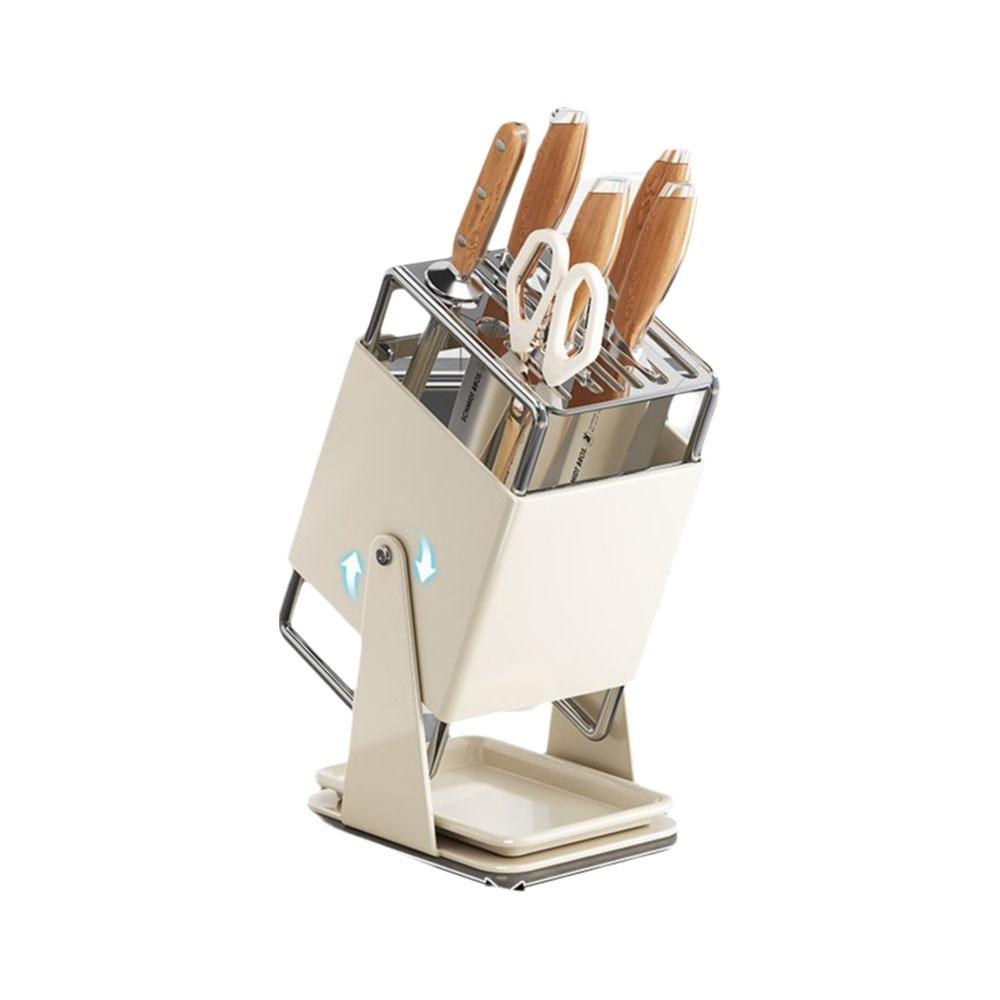Anti-slip Stainless Steel Cutter Holder Stable Chopstick Bucket Modern Cutlery Organizer for Home