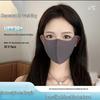 Summer UPF50+ 3D Eye Protection Ice Silk Sunscreen Mask - Washable & UV Shield Fashion Mask