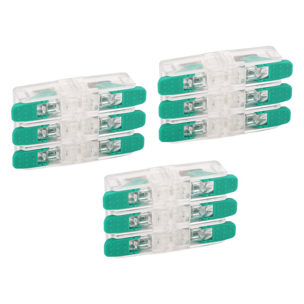 10 шт. 3 в 3 выхода Разъем для проводов Быстрое подключение Клемма проводника Электрические кабельные соединители 0,5-6 мм²