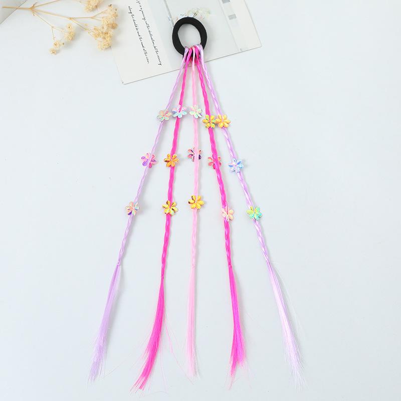 1 шт. Новый милый детский плетеный парик-хвост, повязка на голову, резинки для волос, аксессуары для волос, украшение для волос