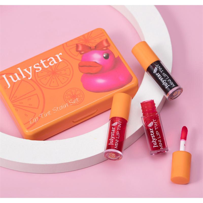 Cartoon Creative Duck 6-piece Set Lip Glaze Velvet Nude Quick Dry Lipstick Water Lasting Waterproof Dye Lip Liquid Sexy Plump Lip Makeup