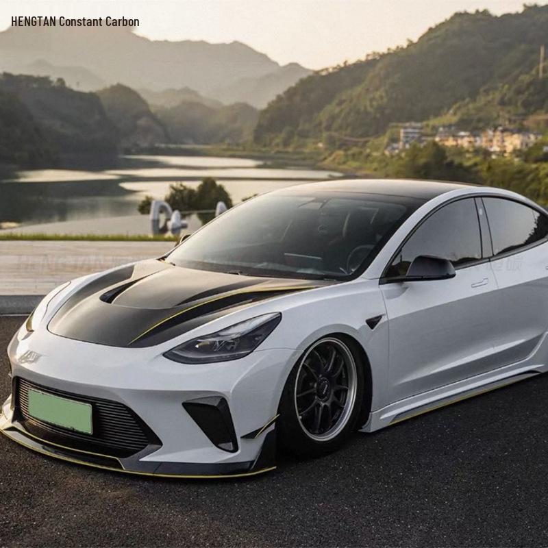 Капот из углеродного волокна и аксессуары для Tesla Model 3