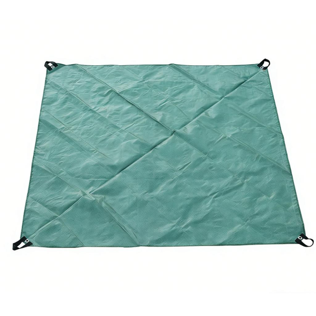 Garden Leaf Tarp Waterproofing Thick Large Size Multifunctional Foldable Yard Leaves Hauling Tarp Green 1.8x1.8m