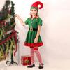 Комплект костюма рождественского эльфа со шляпой и аксессуарами, наряд эльфа для мальчиков и девочек, рождественский праздничный маскарадный костюм для вечеринки, косплей, костюм помощника Санты