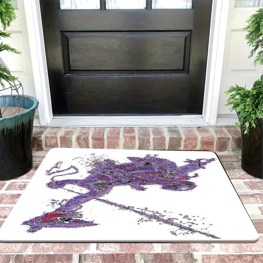 1 Marvel Doormat | Avengers Heroes Gathering - Cartoon Pattern Living Room Rug | Flannel Material Bath Mat, Machine Washable |
