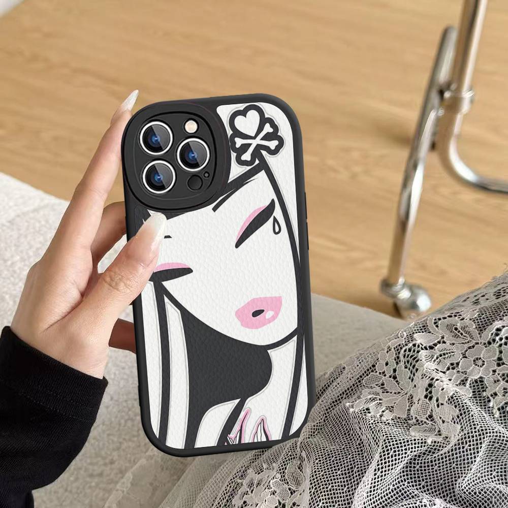 Japan Tokidoki Phone Case For IPhone 16 15 14 13 Pro Max 11 12 Plus Leather Silicone Cover