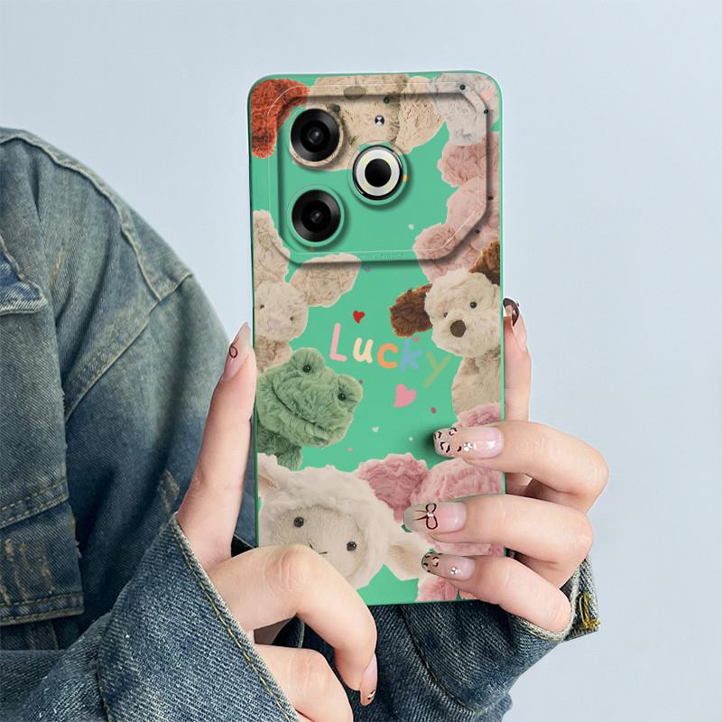 Чехол для телефона Tecno Pova 6 Neo Задняя крышка Pova 6Neo Силиконовый Милый Панда Цветок Мальчики Девочки Мультяшный Корпус Защитный Coque Funda