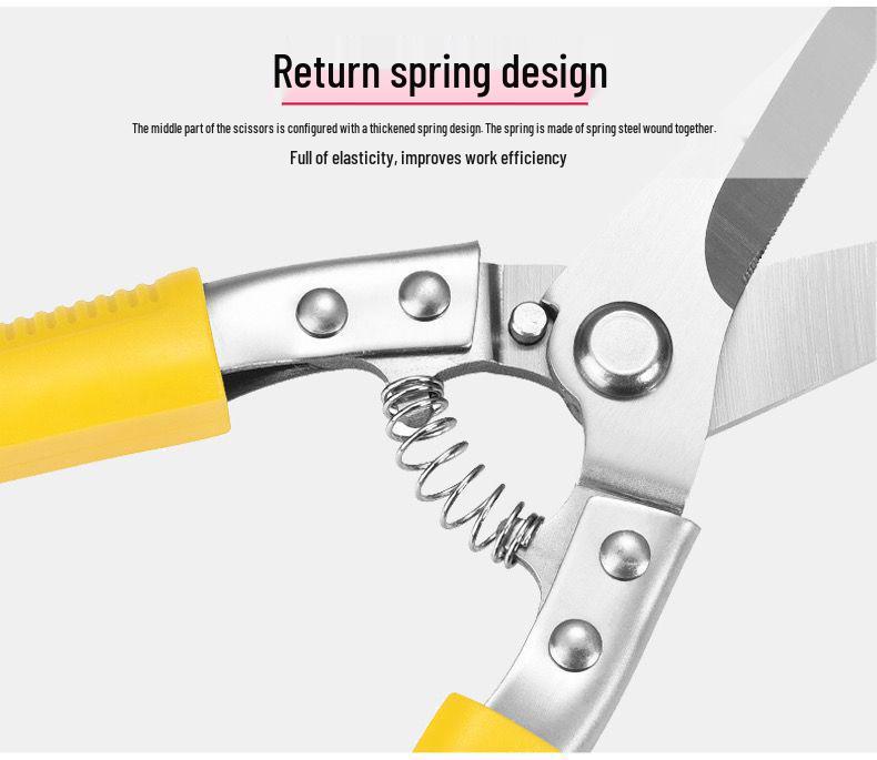Industrial Tin Snips: Multifunctional Handcraft Scissors & Wire Cutter for Electricians, Metal, and Steel Wire.