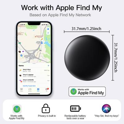 Цветной мини-умный тег Bluetooth Finder для отслеживания багажа, работает с Apple Find My Item Locator для рюкзака с ключами и багажом