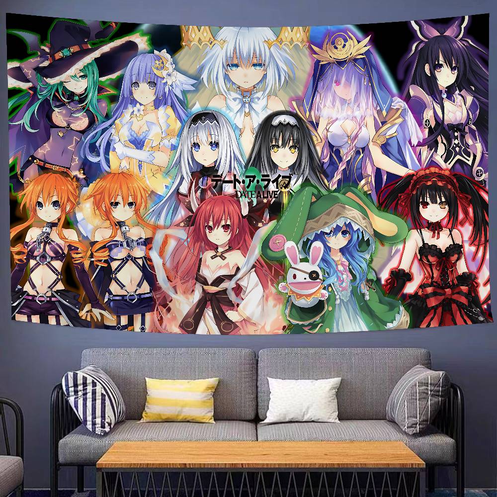 Date A Live DIY Настенный Гобелен Искусство Научная Фантастика Комната Домашний Декор Настенное Искусство Декор
