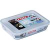 Rectangular Storage Box - PYREX - 1451004 - Plastic Lid - Borosilicate Glass - 19 X 14 Cm