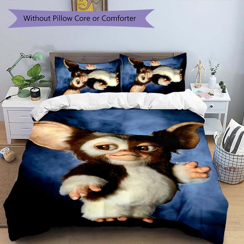 Gremlins 3pcs Bedding Set Duvet Cover Closure Includes 1 Duvet Cover & 2 Pillowcases for All Seasons Bedroom Home Dorm Decor