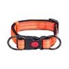 Reflective Dog Collar Soft Neoprene Padded Nylon Pet Puppy Collar Adjustable Medium Large Dog Collar with Quick Release Buckle