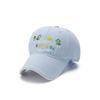 Cotton Floral Baseball Cap Letter Embroidered Streetwear Hats Casual Peaked Cap  For Women Girls