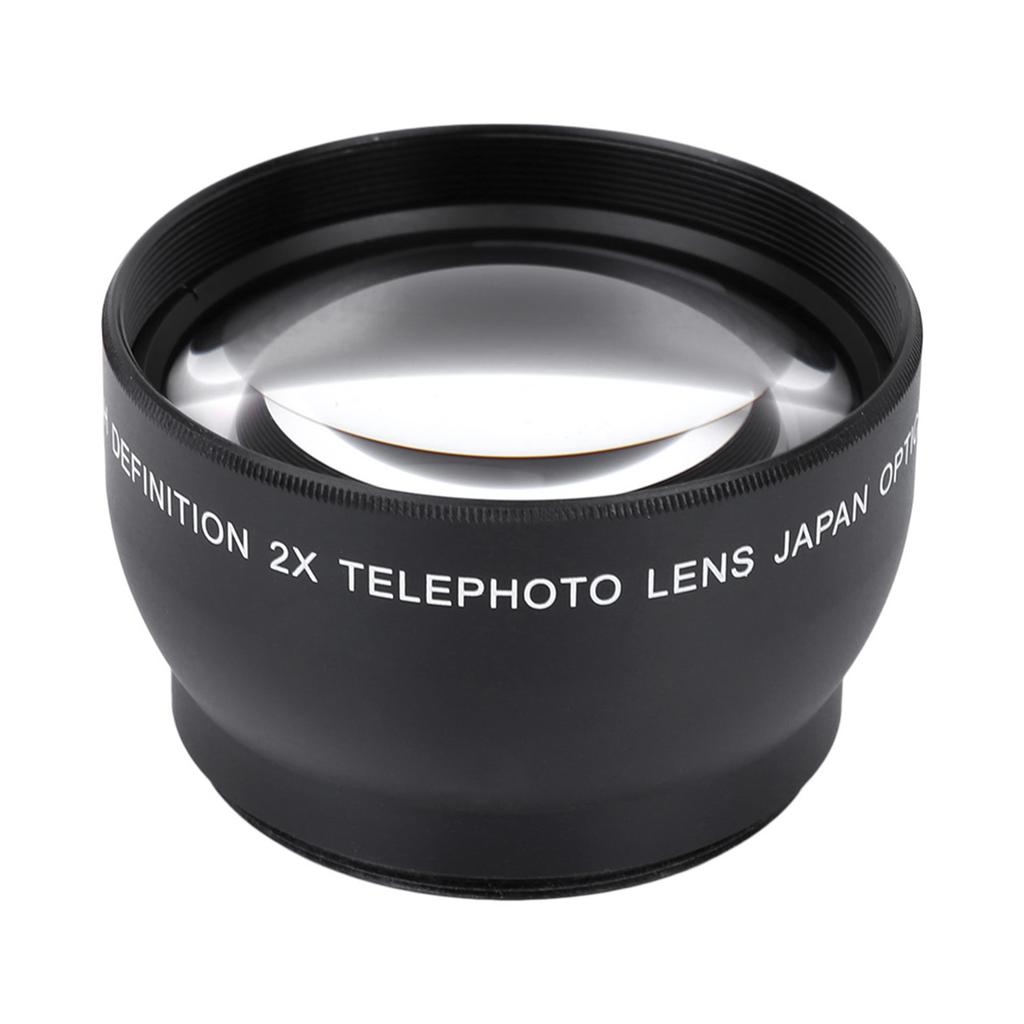 52mm 2X Magnification HD Tele Converter Telephoto Lens for 52mm Mount Camera