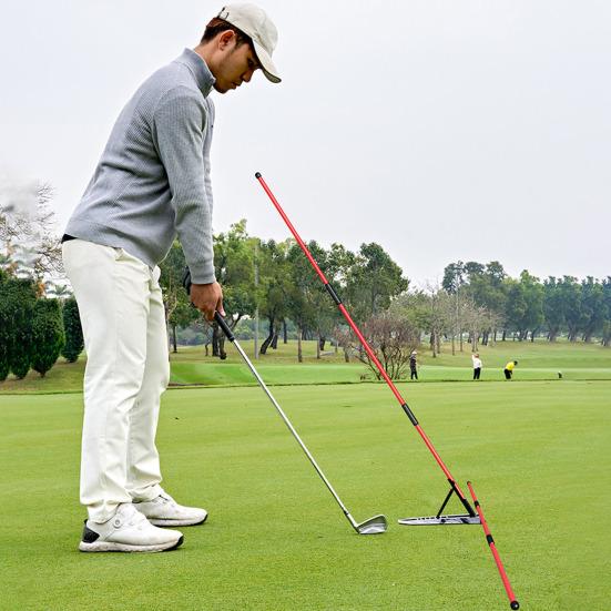 Golf Alignment Stick To Install Golf Holder Angle Adjustable Easy Swing Trainer Aid Golf
