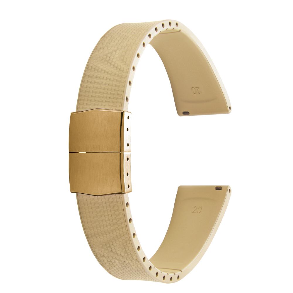 20 мм каучуковые ремешки Delugs CTS Fkm для часов с застежкой-бабочкой 4 цветов Уникальная текстура Быстросъемный ремешок для часов для брендовых часов