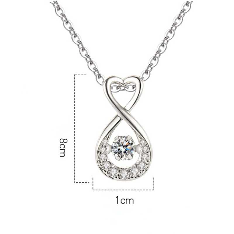 Sace Gems Copper Alloy Zircon Women Pendant Necklace Fashion Gift