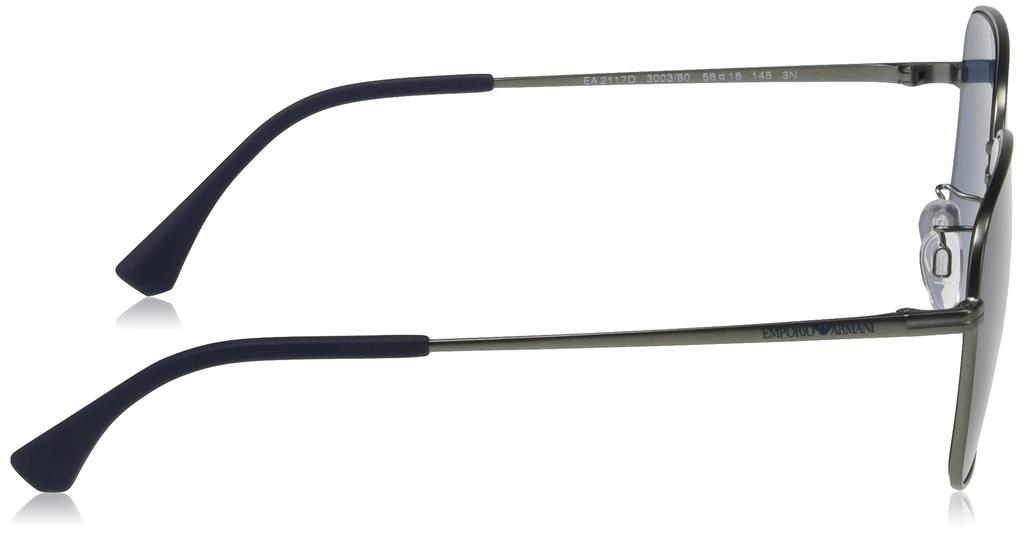 Солнцезащитные очки EA2117D MATTE LENS 58 [Emporio Armani] мужские GUNMETAL/BLUE