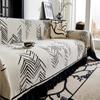 Funda Sofa Home Chenille Fishbone Pattern Sofa Mats Throw Blanket  All-season Camping Picnic Blanket Cover Sofa Cover