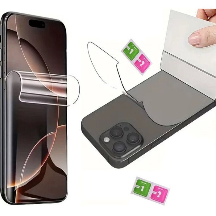 Film de protection - AILIKA - Samsung Galaxy M56 5G - Hydrogel 2-en-1 - Transparent - Résistant aux rayures