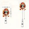 2D Flat Turkish Theme Retractable Nurse Badge Clip Durable ID Clip for Office and Medical Professionals