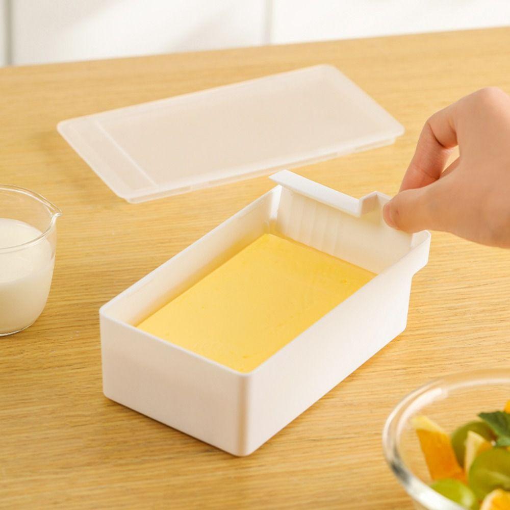 Covered Butter Cutter Storage Box Fresh-Keeping Box Cheese Baking Storage Butter Container