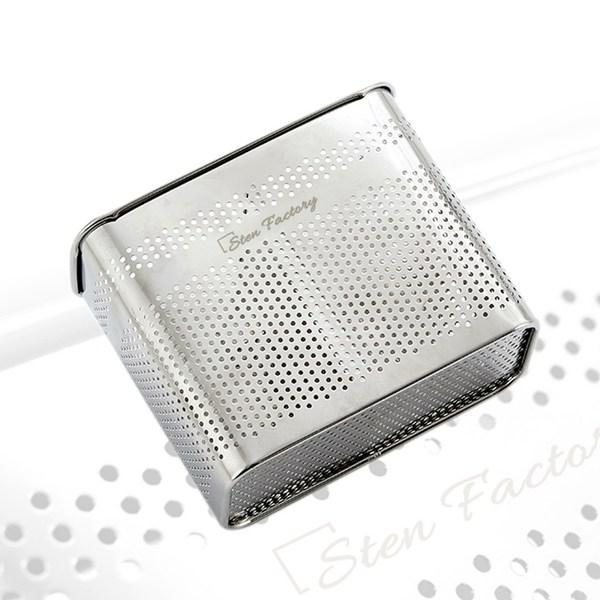 Stainless Steel All Stainless Steel 304 Hanging Rectangular Cutlery Box, 1 Piece, Korean Popular Tableware