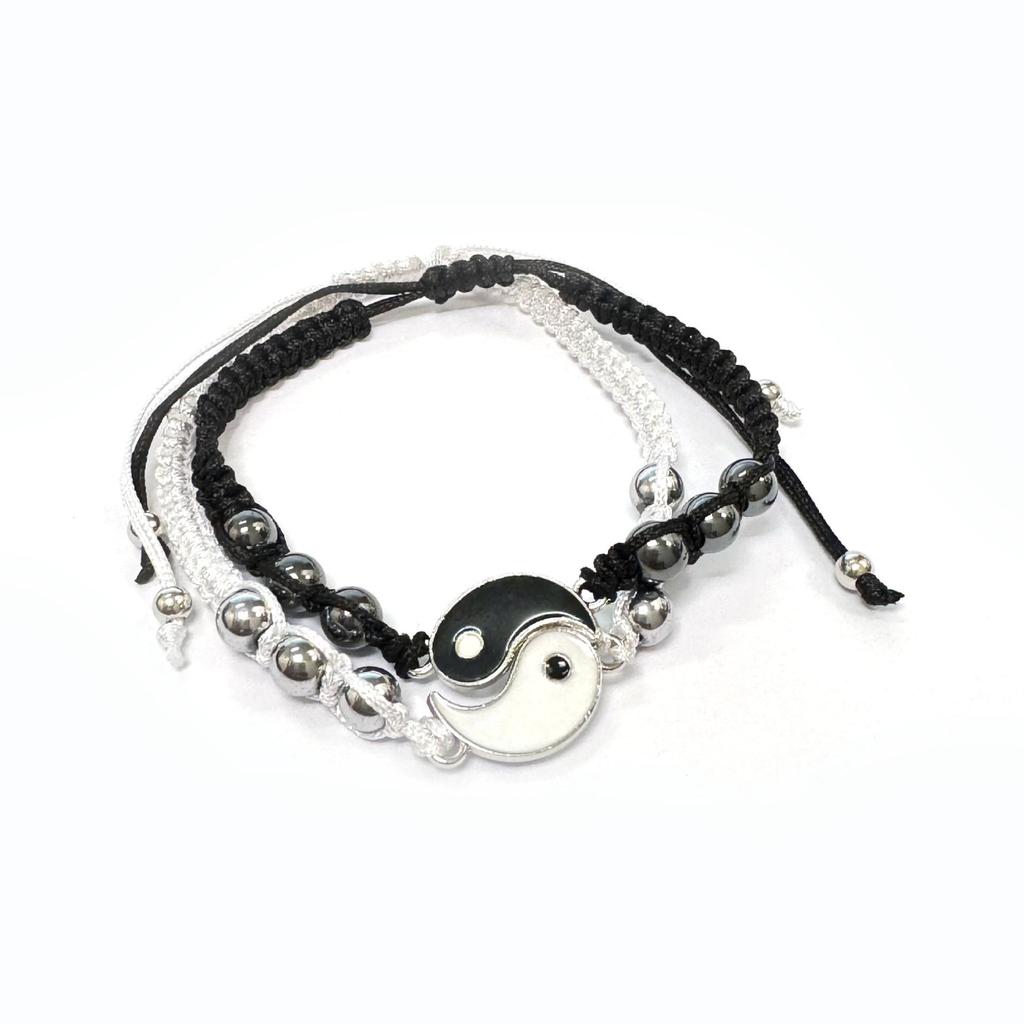 Магнитный браслет Инь-Ян с тотемом дракона Тай-чи - Модный унисекс аксессуар для пары