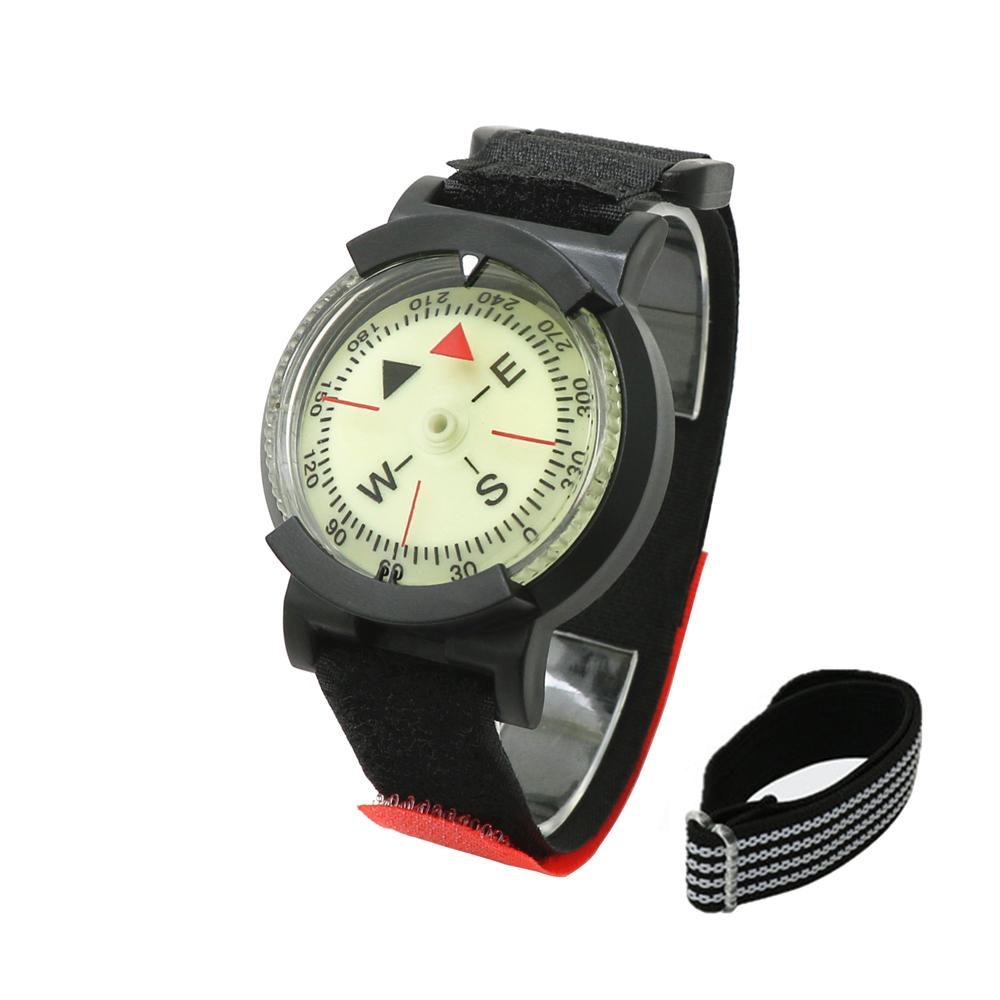50M Underwater Diving Compass Luminous Dive Wrist Compass Waterproof Navigation Tool for Diving Camping Cycle Outdoor