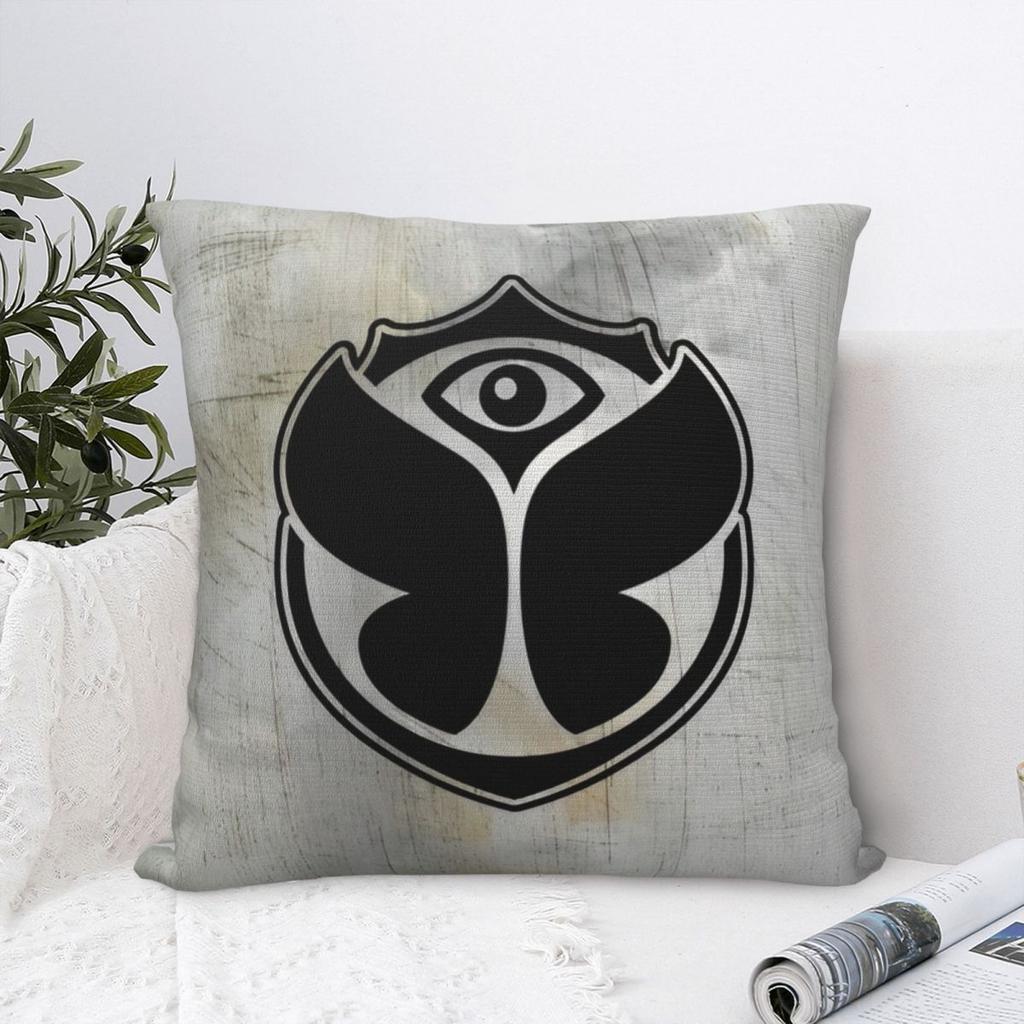 Tomorrowlandd Music Festival Pillow Case Butterfly Cushion Cover Awesome Zippered Decor Pillowcase For Sofa 45X45Cm