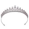 Korean Hair Accessories Bridal Zircon Crown Flower Shape Diamond Tiara Wedding Dress Accessories