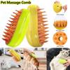 3 в 1 Steamy Cat Brush Spray для кошек и собак Массажная расческа Самоочищающаяся паровая щетка для кошек и собак Щетка для ухода за домашними животными для ванны для домашних животных Средство для удаления шерсти домашних животных