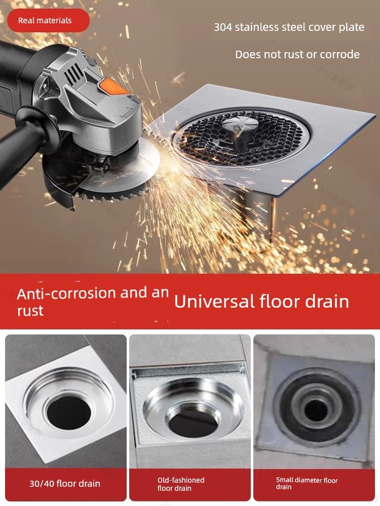 Old Floor Drain Renovation Device, Anti-Odor Device, Universal Sewer Cover for Bathroom, Anti-Odor Return Prevention, Bathroom Filter Net