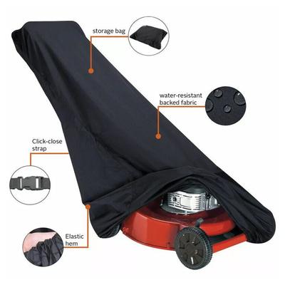 Сверхпрочный универсальный чехол для газонокосилки, водонепроницаемый, пыленепроницаемый, из ткани Оксфорд, с ветрозащитной кулиской для уличной защиты