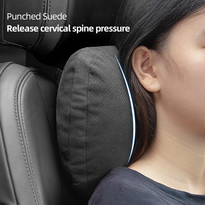 DOG1 For Volkswagen VW Rline TOURAN PASSAT TIGUAN POLO GOLF Sportage Ceed Soul Car Headrest Neck Support Seat Lumbar Cushion Soft