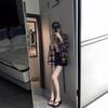 Women's Summer Sun Protection Plaid Shirt Jacket - 2024 Oversized Long-Sleeve Retro Top for Early Autumn.