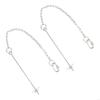 Stainless Steel Vegetable Holder Feeders Hanging Type Adjustable Chain for Poultry Enrichment and Cage Bird Activity HX6C