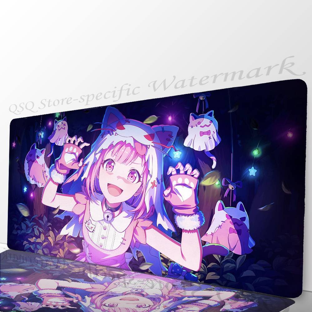 Игровой коврик для мыши Anime Otori E-Emu, нескользящий, подходит для офисных компьютеров, ноутбуков, игровых столов для киберспорта, XXL, для клавиатуры